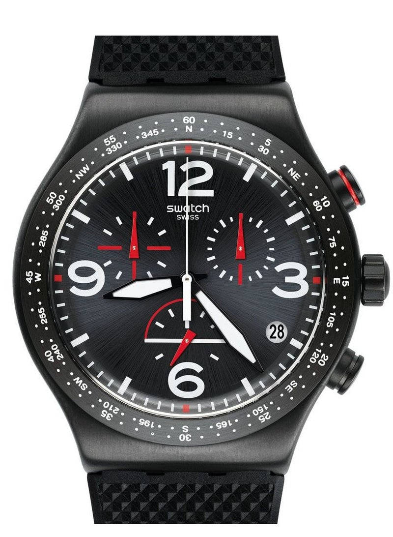 Swatch Unisex Black Is Back Quartz Movement Water Resistant Wrist Watch - 43 Mm - Image 1