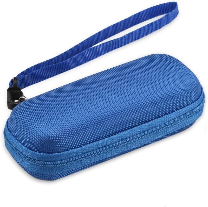 AGPtek Carrying Case, EVA Zipper Carrying Hard Case Cover for Digital Voice Recorders, MP3 Players, Storage Holder for 3D Printing Pen, USB Cable, Earphones, Memory Cards, U Disk, Blue - Image 1