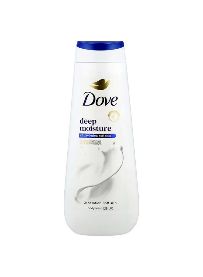Dove Deep Moisture Body Wash for Instantly Soft and Radiant Skin - 591ml - Image 1