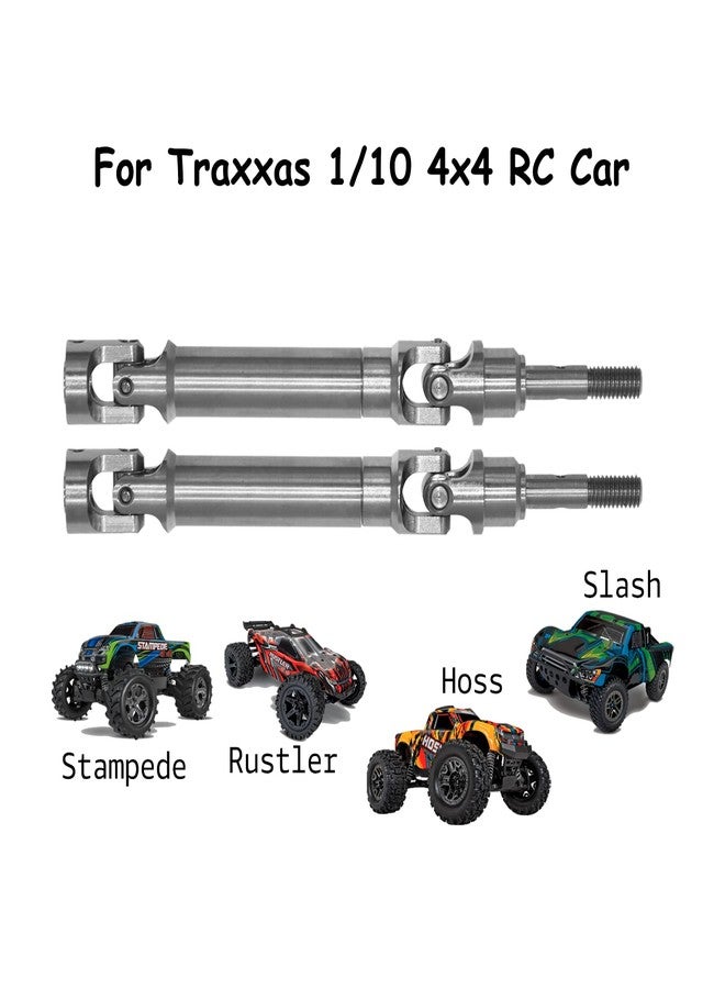 Nvwadayu Replacement for TRA6851A, 6851X, Stainless Front Drive Shaft Assembly Replacement Upgrade Parts for 1/10 Traxxas Slash Platinum/Ultimate/VXL 4x4 Hoss VXL 4X4 Rustler VXL 4X4 Stampede VXL 4X4 4WD - Image 5