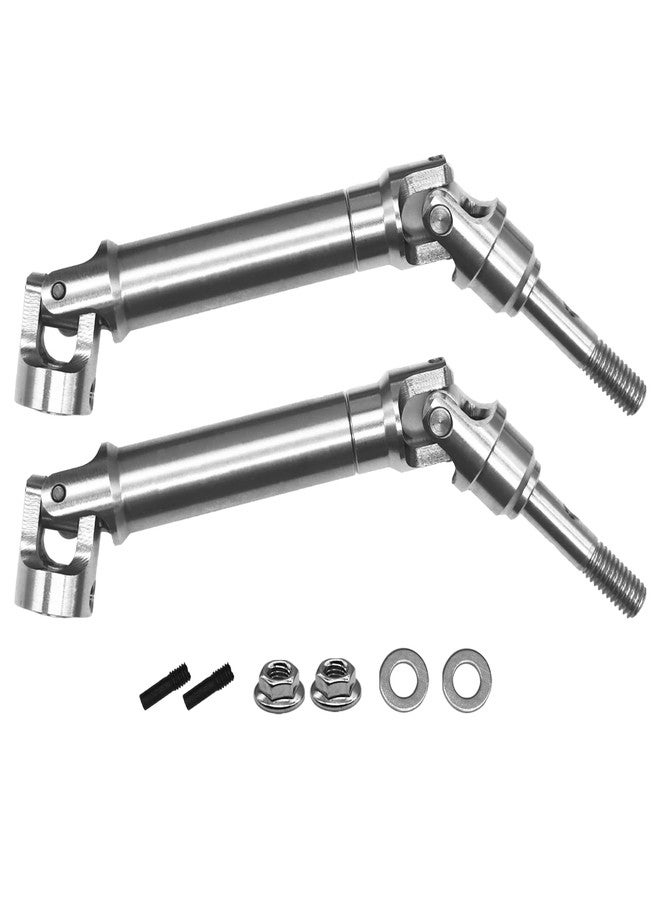 Nvwadayu Replacement for TRA6851A, 6851X, Stainless Front Drive Shaft Assembly Replacement Upgrade Parts for 1/10 Traxxas Slash Platinum/Ultimate/VXL 4x4 Hoss VXL 4X4 Rustler VXL 4X4 Stampede VXL 4X4 4WD - Image 1