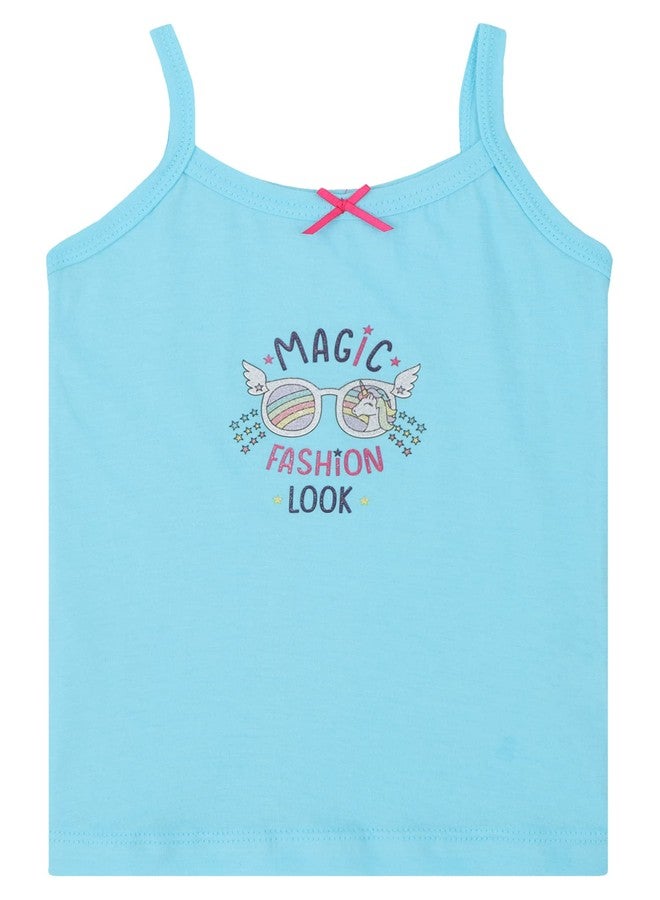 BODYCARE Baby Girls 100% Cotton Regular Fit Vest White Colored | | Skin Friendly | Lightweight | Sleeveless Design | Pack of 3 Print, 18 - 24 Months - Image 2