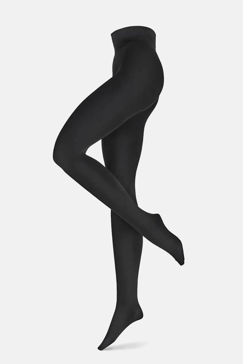 Tchibo Women Full Length Textured Tights, Black - Image 2