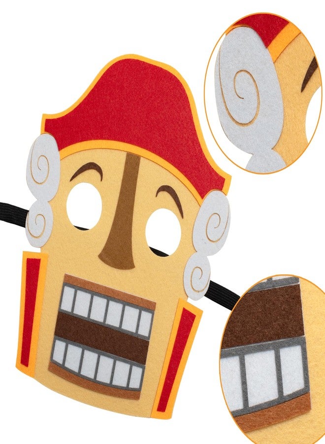 INF-STAR The Nutcracker Felt Masks Set - 4PCS Clara/Marie, Nutcracker Prince & Mouse King Costume Masks for Kids Birthday Party, Christmas Play & Halloween Dress Up - Image 3