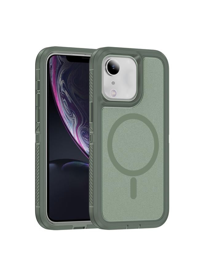 S-TOP Case For iPhone 11 / XR Guard Magsafe Magnetic Ring Matte Phone Case - Image 1