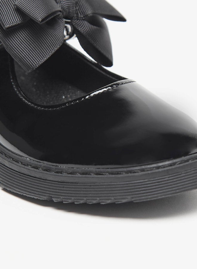 جونيورز حذاء ماري جين بفيونكة وإبزيم - Image 5