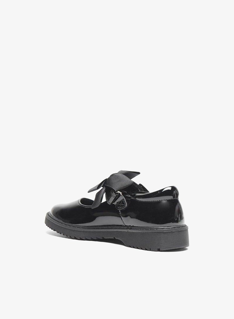 JUNIORS Bow Accent School Mary Jane Shoes With Buckle Closure - Image 2