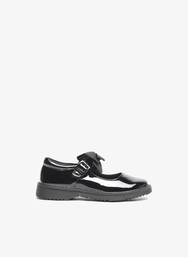 JUNIORS Bow Accent School Mary Jane Shoes With Buckle Closure - Image 3