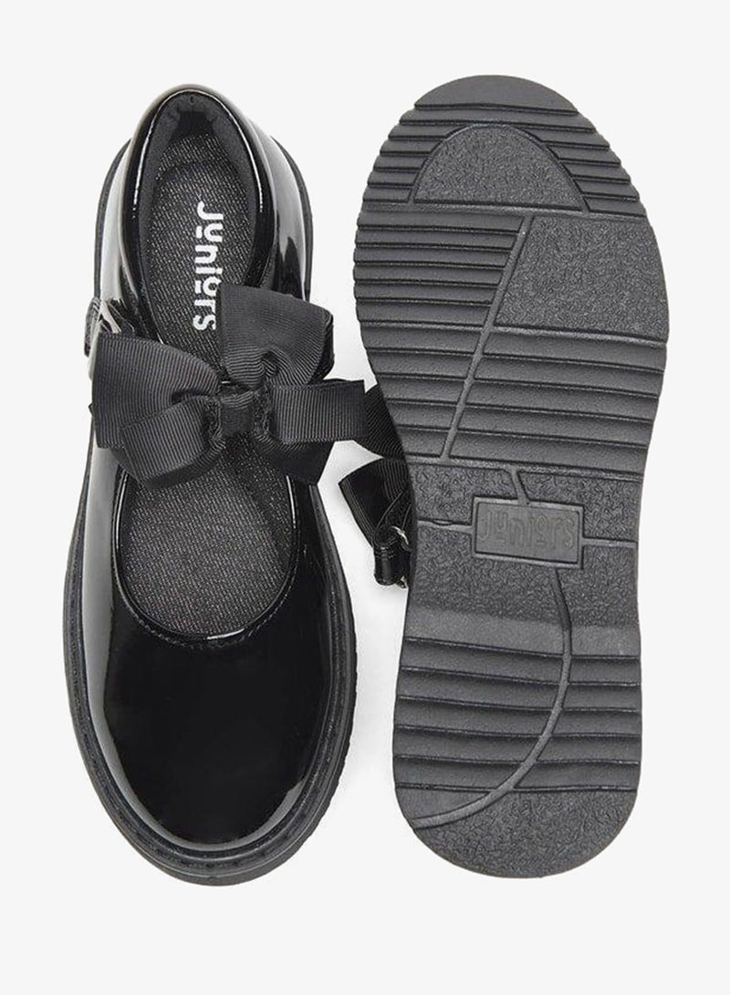 JUNIORS Bow Accent School Mary Jane Shoes With Buckle Closure - Image 4