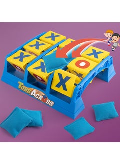 Kids Tic Tac Toe Toss Game Dual Play Focus Toy Throwing tic-tac-toe battle [with 4 sandbags]]