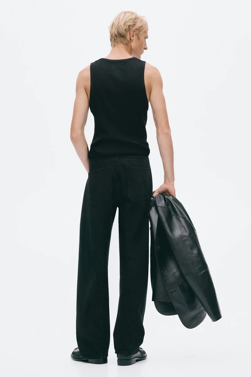 H&M  Slim Fit Ribbed wool-blend vest top for Men | Best Price UAE