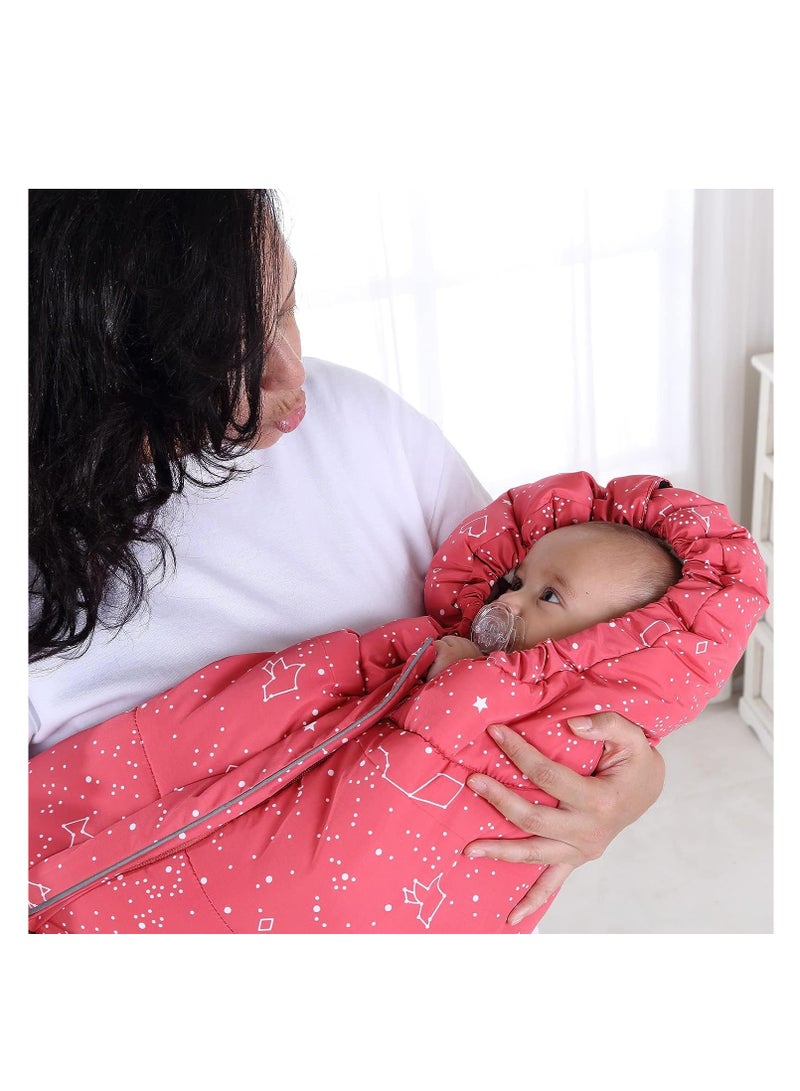 Excefore Stroller Sleeping Bag, Stroller Footmuff, Autumn Winter Thickened Baby Sleeping Bag, Windproof and Kickproof Quilt Baby Blanket,  for Cart, Indoor Outdoor Holding 102 * 57CM for Babies 0-36 Months - Image 5