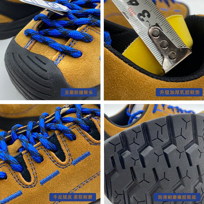 Cute And Quirky Round-Toe Mountain-Style Outdoor Shoes, Camping Casual Non-Slip Hiking Shoes, Low-Top Hiking Shoes For Women, Couple'S Style For Men - Image 3