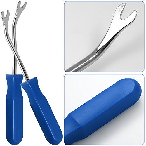 SourceTon Auto Trim Removal Tools Kit Set of 10 pcs, Car Panel Dash Radio Removal Installer Pry Tools Kit, Upholstery Removal Kit, Fastener Remover Pry Bar Scraper for Door Trim Molding Dash Panel - Image 2