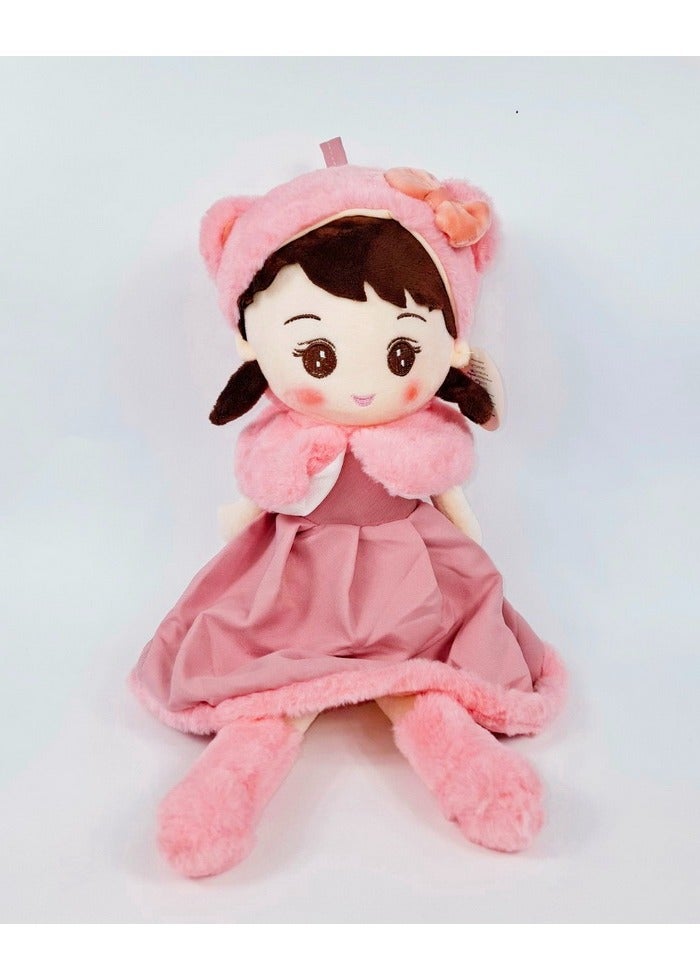 Beautifully Embroidered Stuffed Girl Doll, Designed For Hugging, Great Gifts (Multicolor) 40Cm - Image 2
