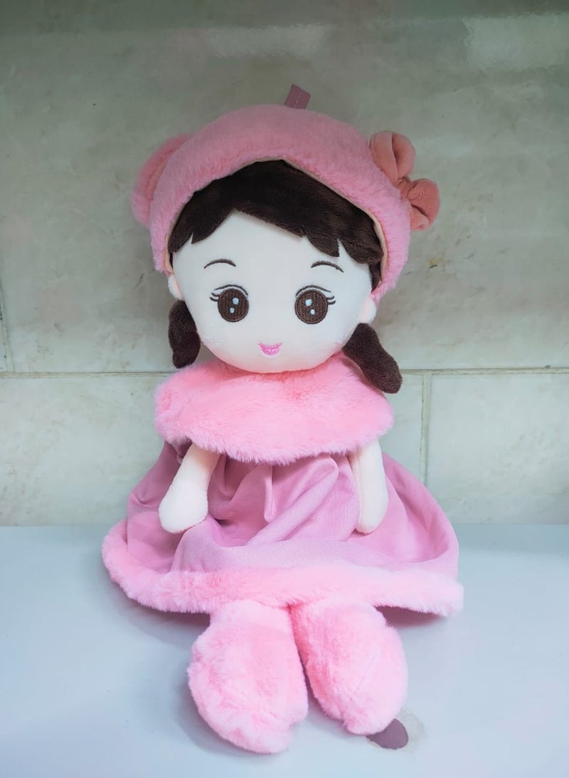 Beautifully Embroidered Stuffed Girl Doll, Designed For Hugging, Great Gifts (Multicolor) 40Cm - Image 3