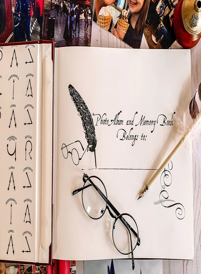 Conquest Journals Official Harry Potter Photo Album and Scrapbook, Vegan Leather, Post Bound, 80 Pages Of Archival Quality Photo Pages For Your Magical Memories, Includes 100 Traditional Photo Corners - Image 2