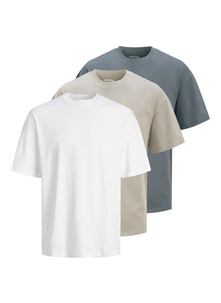 JACK & JONES 3 Pack Of Crew Neck T-Shirt