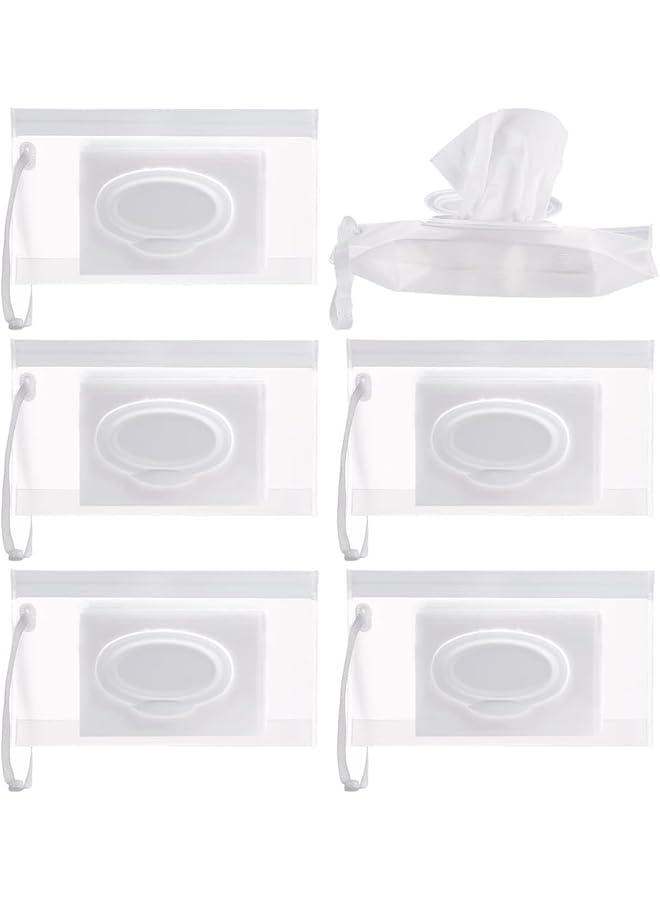 KASTWAVE Portable Eco Friendly Baby Wipe Dispenser 6Pcs Refillable Wet Wipe Holder For Travel Strollers & Backpacks Reusable & Convenient  - Image 1