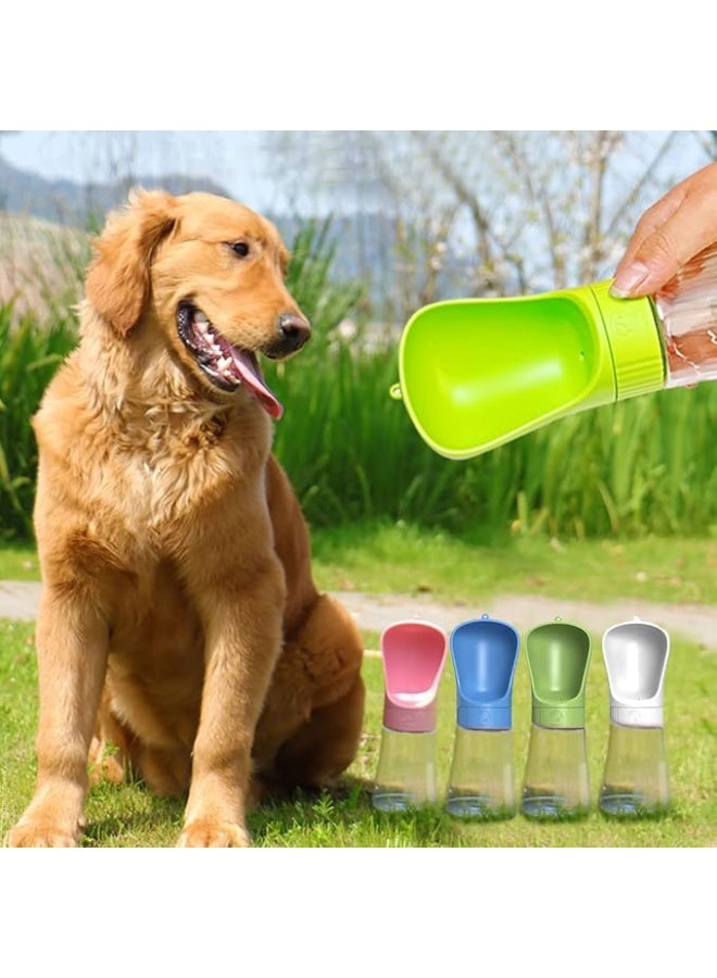 زجاجة ماء للكلاب، موزع ماء محمول مانع للتسرب مع وعاء للشرب، مناسب للمشي والتنزه والرحلات الخارجية، لون أزرق - Image 2