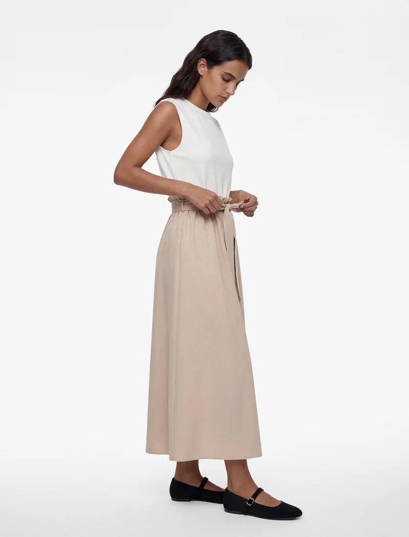 كوتون Sleeveless Midi Dress