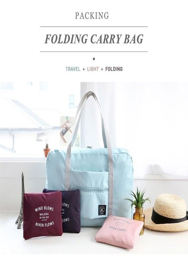 ShipFayda Folding Fabric Travel Bags Foldable Reusable Large Carry Tote Bag & Waterproof Shoulder Hand Duffel Bag (Multicolor/Pack of 1) - Image 3