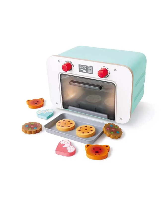 Hape My First Baking Oven Kitchen Set W/ Biscuits 10-Piece