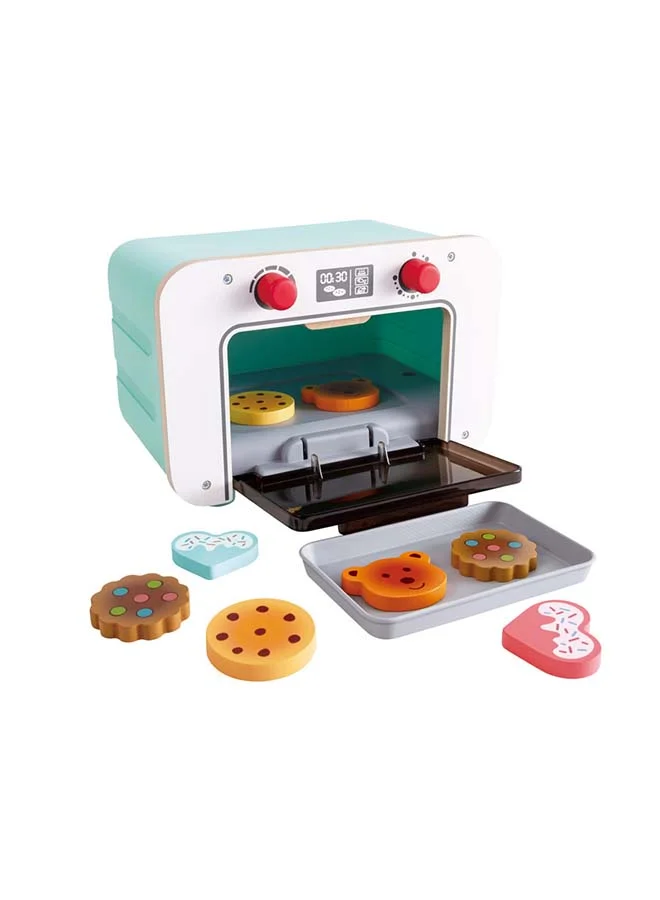 Hape My First Baking Oven Kitchen Set W/ Biscuits 10-Piece