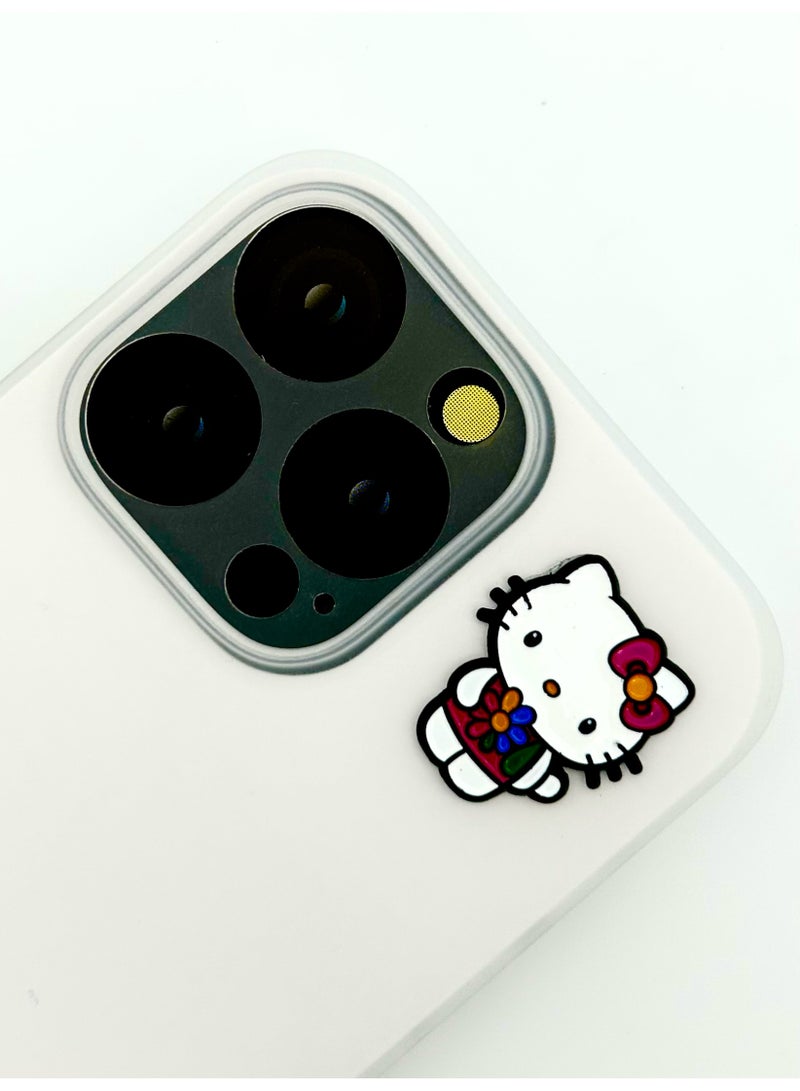 Hello Kitty 3 pieces of Metal stickers - Hello Kitty Stickers - Premium Quality Metal for Mobile, Laptop, Backpacks and more - Image 3