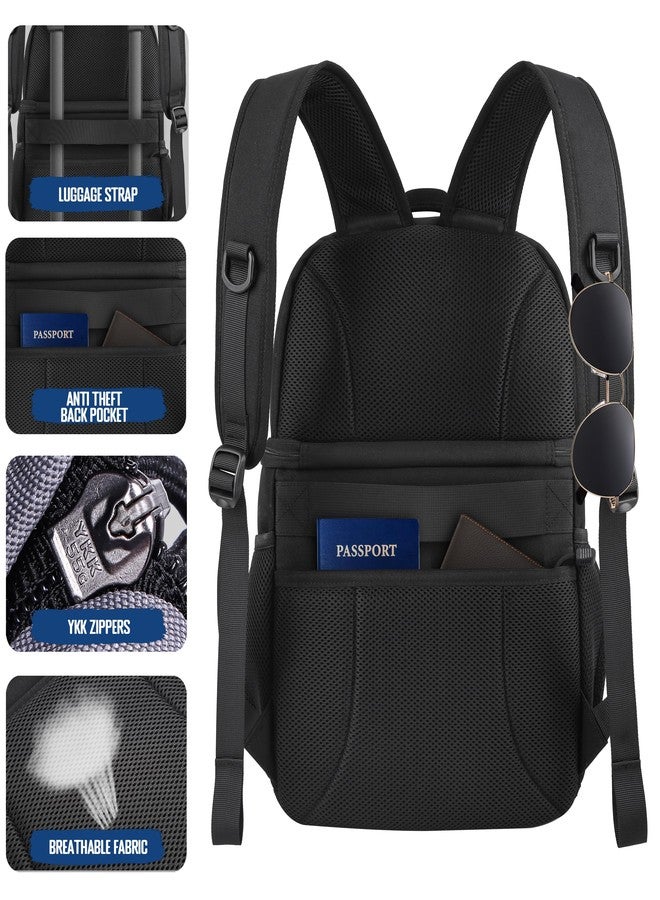 MOZETO Lunch Backpack for Men, Tactical Inspired Double Deck Cooler Backpack Insulated Leakproof RFID Lunchbox for Work - Image 5