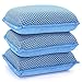 SCRUBIT Miracle Microfiber Kitchen Sponge by ScrubIt NonScratch Heavy Duty Dishwashing Cleaning sponges Machine Washable Blue - Image 4