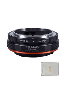 PHOLSY Lens Mount Adapter with Aperture Lever Compatible with Canon FD FL Lens to Canon EOS RF Mount Camera Body for EOS R8, R50, R6 Mark II, R7, R10, R3, R5, EOS R5C, EOS R6, EOS R, EOS RP  - Image 1