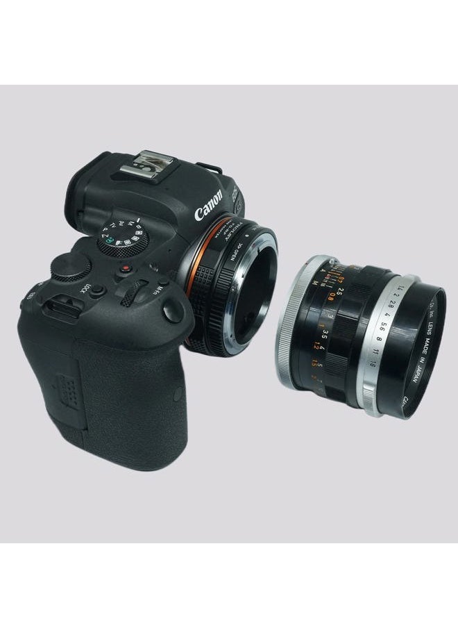 PHOLSY - Lens Mount Adapter with Aperture Lever Compatible with Canon FD FL Lens to Canon EOS RF Mount Camera Body for EOS R8, R50, R6 Mark II, R7, R10, R3, R5, EOS R5C, EOS R6, EOS R, EOS RP - Image 1