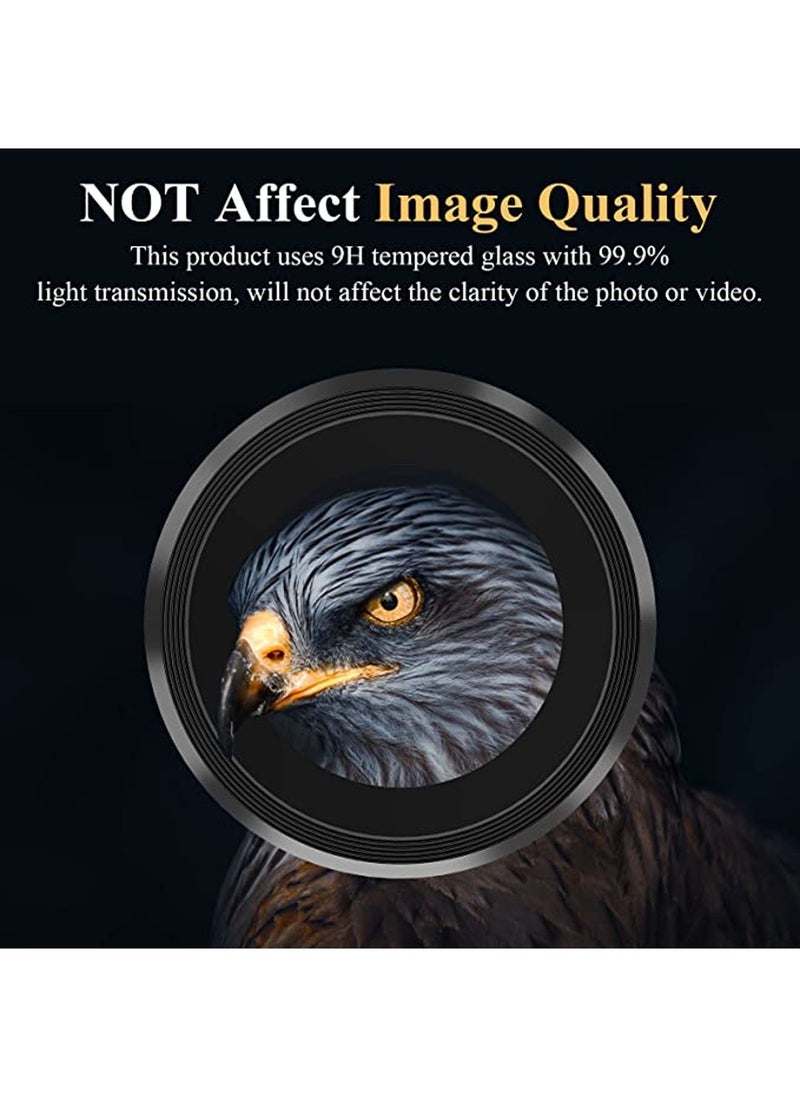 Generic - Camera Lens Glass Protector With Ring For Samsung Galaxy S24 Ultra - Black - Image 1