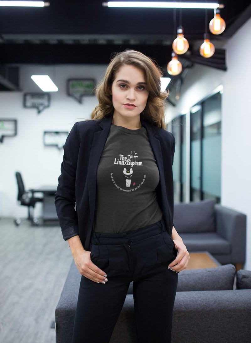 MERCH Linux The Godfather of Systems Printed T-Shirt - Image 3