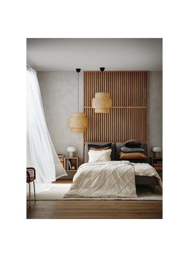 erorex Sheer Curtains, 1 Pair, White, 145X300 Cm - Image 2