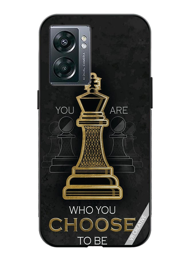 VR CREATIVE Protective Case Cover For Oppo A57 5G You Are Who You Choose To Be Design Multicolour  - Image 1