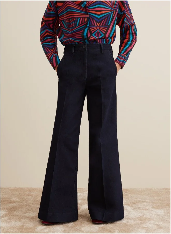 او في اس Wide-leg jeans with high waist