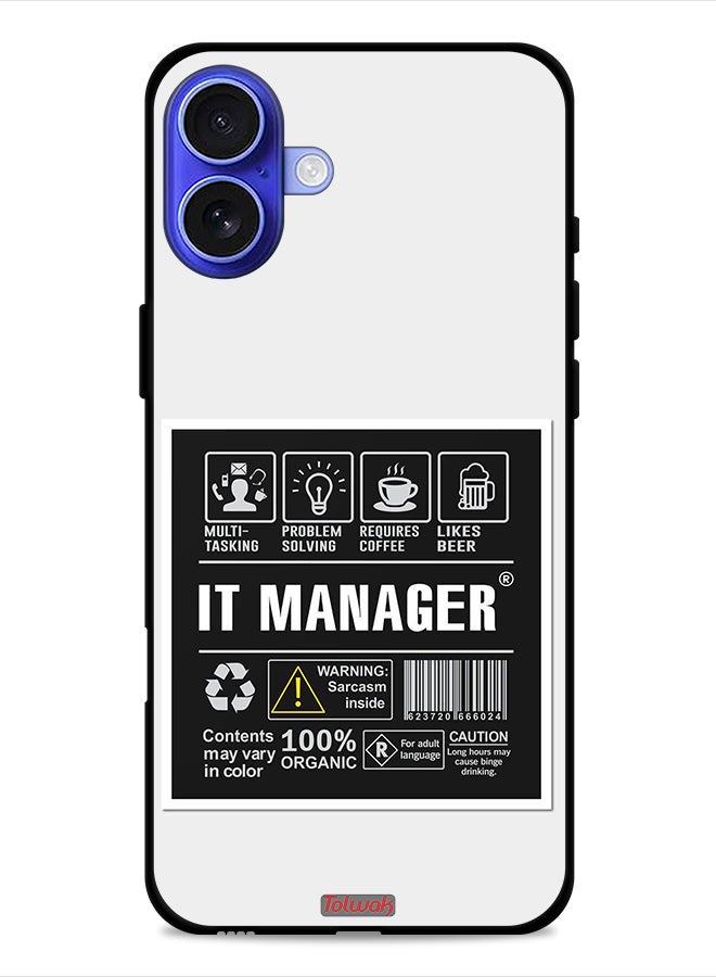 Tolwak Apple iPhone 16 Protective Case Cover It Manager Sticker - Image 1
