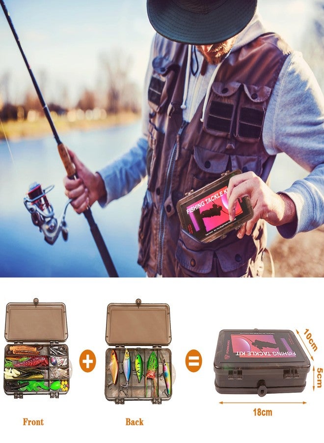 FONMANG Fishing Lures Accessories Kit with Tackle Box, Suitable for Freshwater and Saltwater Fishing Gift for Men - Image 4