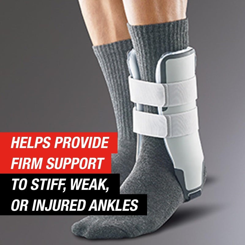 ACEâ„¢ Brand Adjustable Stirrup Ankle Brace, Left or Right Firm Support Ankle Brace for Sprained Ankles and Injury Recovery, Features Pre-Inflated and Adjustable Air Cells for Improved Comfort - Image 2