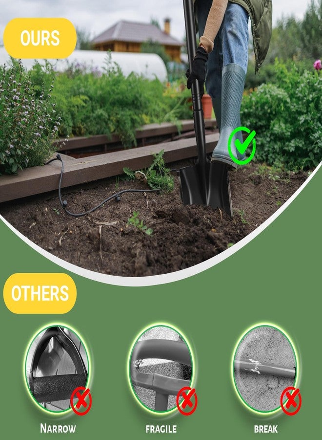 ABtool Black Square Garden Spade with Long Handle - Image 4