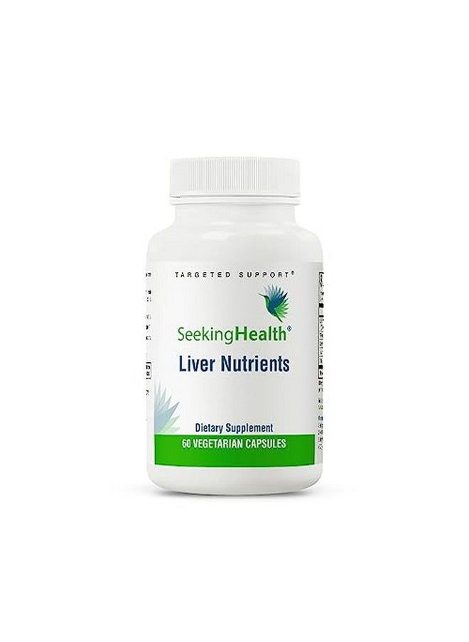 Seeking Health ; Liver Nutrients ; 60 Vegetarian Capsules ; Milk Thistle Nac & Tmg Supplement ; Liver Detox Cleanse  - Image 1
