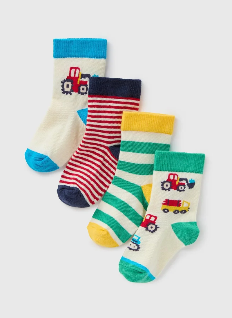 Matalan 4 Pack Baby Transport Socks