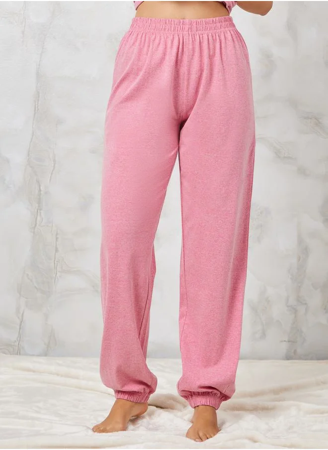 Styli Brooklyn Print T-Shirt & Solid Pyjama Set