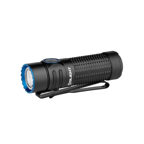 OLIGHT Warrior Nano Tactical Flashlight, 1200 Lumens Rechargeable LED Light with MCC Charger, Dual Switches EDC Light for Emergency, Outdoors and Camping (Black) - Image 1