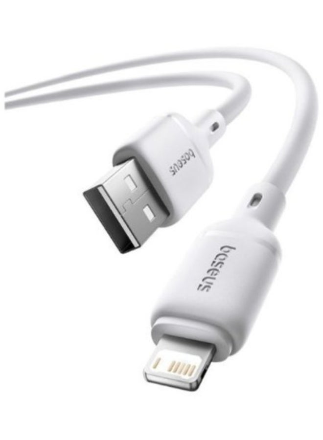بيسوس Baseus USB-A - Lightning Cable 1 m White white - Image 2