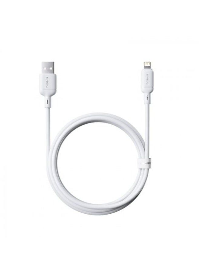 بيسوس Baseus USB-A - Lightning Cable 1 m White white - Image 1