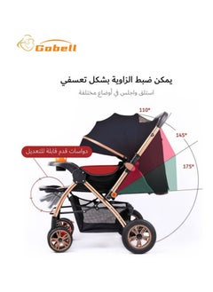 Luxury Foldable Sitting And Lying Big Wheel Shock Absorption Baby Single Stroller - pzsku/ZEBDA0163A149AE039295Z/45/_/1709814111/eff950c5-2a9d-41ef-bf2d-02a62de3a93e