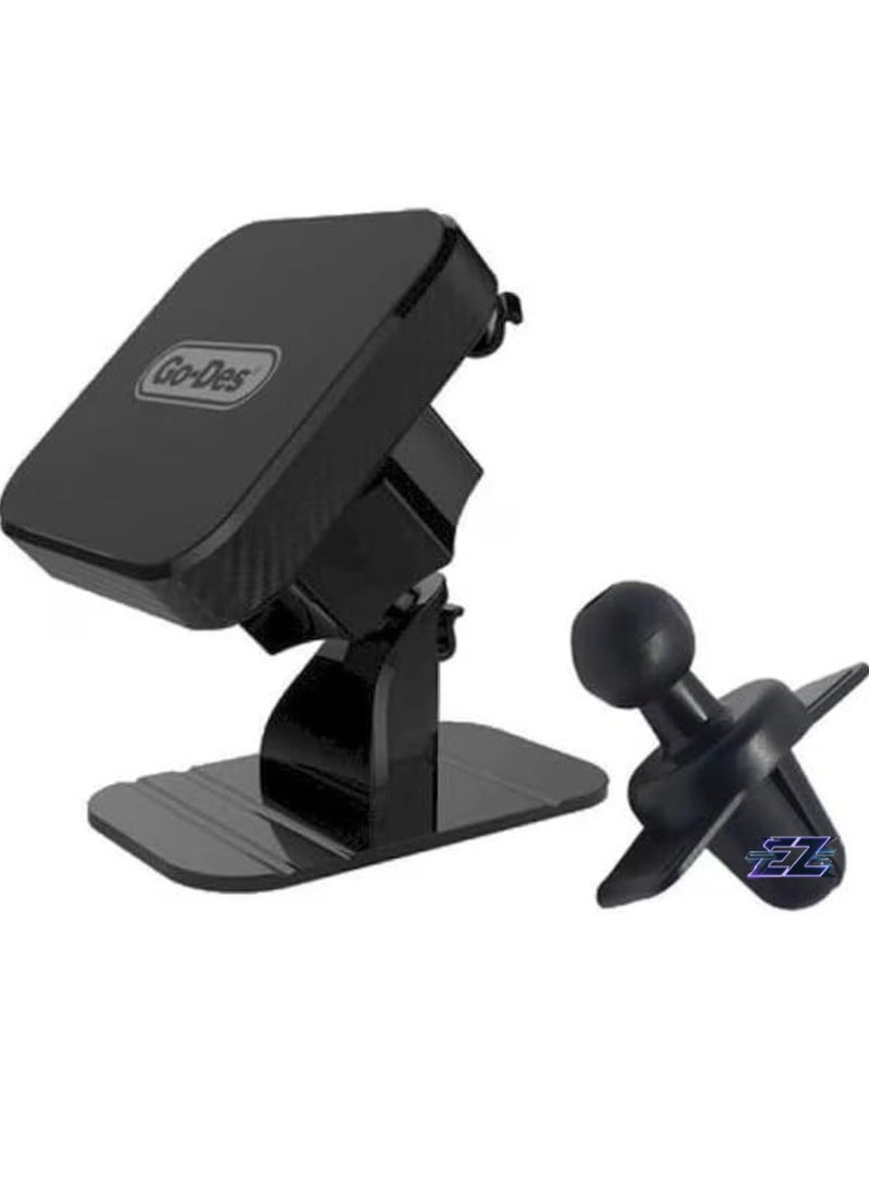 ELTRAZONE 2-in-1 Magnetic Car Holder – Universal Dashboard & Air Vent Phone Mount for iPhone, Android & More - Image 1